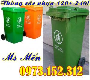 Thùng rác nhựa HDPE 120 lít, 240 lít giá rẻ nhất