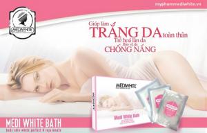 Kem Tắm Siêu Trắng Hồng Medi White Bath Hiệu Quả