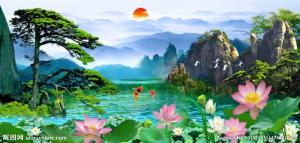 Tranh gạch 3d phong cảnh