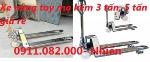 PP xe nâng tay thấp giá rẻ - Xe nâng quay đổ phuy giá thấp