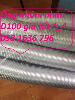 Ống nhôm nhún chịu nhiệt D100 ống gió nhôm giá rẻ