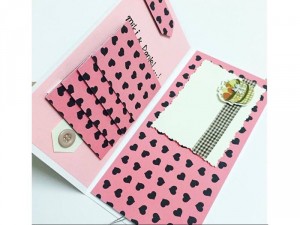 Thiệp handmade hồng