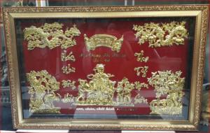 Tranh chúc thọ bà mạ vàng