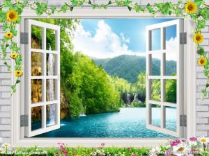 Tranh phong cảnh 3d hp66