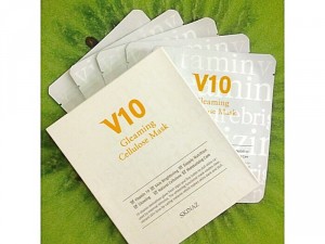 Mặt nạ dưỡng trắng da Skinaz V10 Gleaming Cenllulose Mask