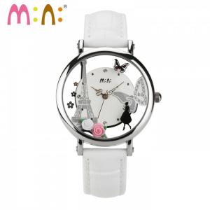 Đồng hồ 3D handmade mini 2058 White
