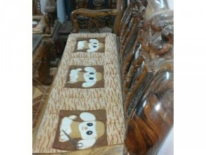 Bộ ghế gõ bông lau tay 12, 7 món.
