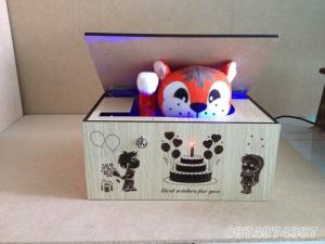 Hộp vô dụng. Useless Box phiên bản Quà Sinh Nhật. Có thú bông (22 kiểu đóng mở, có đầu hàng)