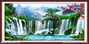 Tranh gạch ốp tường phòng khách