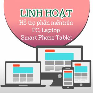 Thích hợp với các ứng dụng trên di động, tablet, desktop