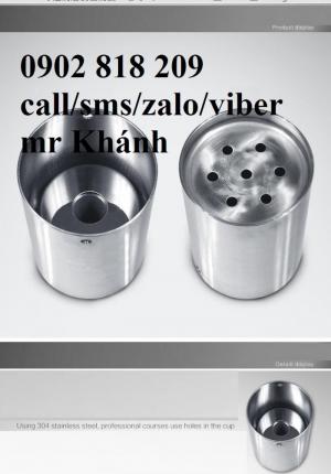 Chén golf inox, lỗ golf cột cờ sân tập golf