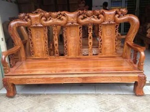 Bộ ghế gỗ Hương.
