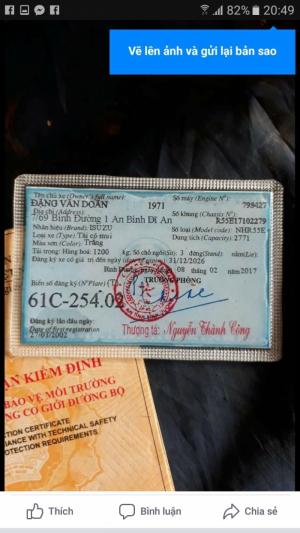 Cần bán xe Isuzu 1t4 đời 2001, xe chính chủ, giá cực rẻ