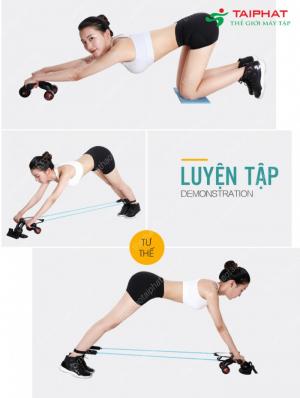 Bánh xe tập cơ bụng ab slimmer (con lăn 3 bánh ) tại Quảng Ninh
