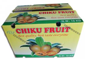 in thùng carton đựng trái cây - Chiku fruit xuất khẩu