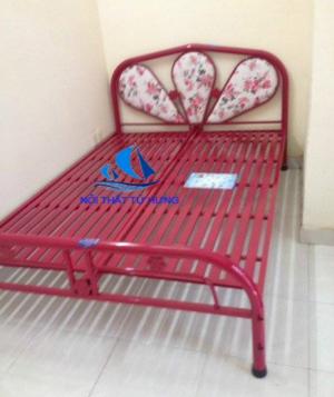 Giường sắt lắp ráp giá rẻ cho sinh viên, nhà trọ tại hcm