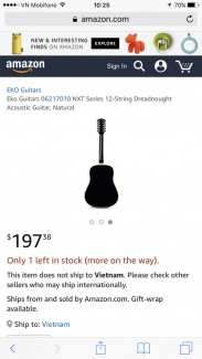 Đàn guitar EKO NXT 12 dây chính hãng Italia