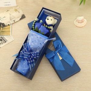 Quà Tặng 20/10 - Hoa Sáp Gấu Kèm Hộp, Quà Tặng Đáng Yêu - MSN1831024