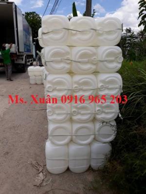 Can nhựa trắng 20 lít đựng hóa chất, thực phẩm