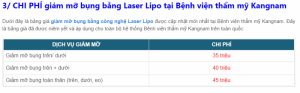 Hút mỡ bụng bằng laser lipo 3