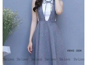 Đầm Sét yếm kim tuyến