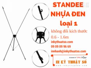 Standee nhựa đen 0.6 x 1.6m