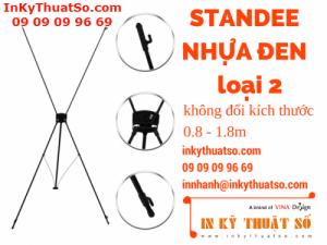 Standee nhựa đen 0.8 x 1.8m