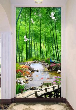 Gạch tranh 3d tranh tre Việt Nam