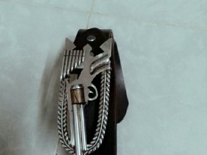 Dây nịt da bò đầu súng inox 1000%