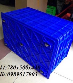 Thanh lý sọt nhựa có bánh xe