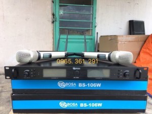 Micro không dây BOSA - BS 106W độ bền cao kiểu dáng sang trọng
