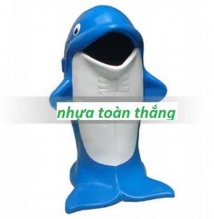 Thùng rác hình cá heo