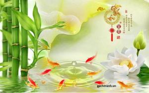 Gạch tranh 3d phũ bóng