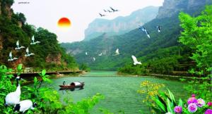 tranh gạch 3d mẫu tranh bờ biển