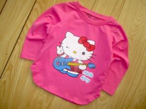 Áo cotton in kitty bé gái. Sz 1-7t ri 7