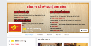 Ngành đồ gỗ Nội Thất, Đồ gỗ Sơn Đông với 4 chi nhánh từ Bắc tới Nam
