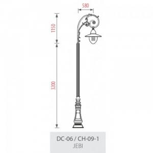 Chuyên Cột Sân Vườn,Cột DC06 Tay Chùm CH06,Cầu Đục D300