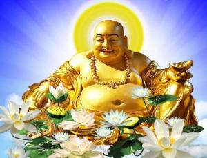 Tranh 3d phật di lặc- gạch tranh 3d