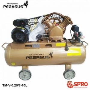 MÁY  NÉN  KHÍ GIÁ RẺ -Máy nén khí 3HP PEGASUS TM-V-0.25/8-70L - Dung tích 70L