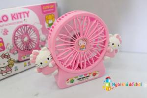 Đồ chơi quạt sạc pin mèo hello kitty