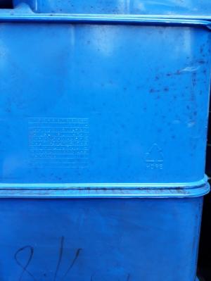 Pallet nhựa cũ Hà Nội - Pallet nhựa Ấn Độ (1050x1050x120 mm), màu xanh