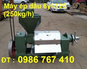 Máy ép dầu lạc năng suất 100-200kg/h 6yl-120 giá rẻ