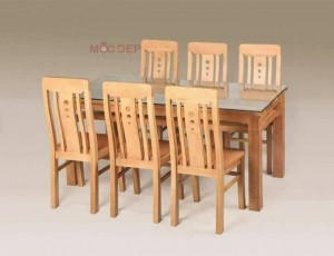Bộ bàn ghế ăn gỗ trẹo