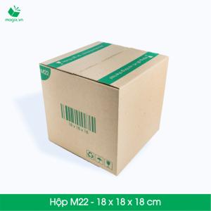 M22 - Size 18x18x18 cm- Hộp Carton đóng gói gửi hàng thu hộ COD