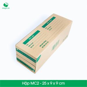 MC2 - Size 25x9x9 cm- Hộp Carton đóng gói gửi hàng thu hộ COD