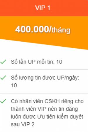 Phí up tin trên trang web muabanhanh.com là bao nhiêu ?