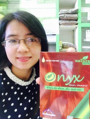DẦU GỘI MÀU NÂU HẠT DẺ ONXY MAGIC 0902.858.377