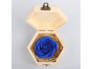 Hoa hồng sáp 3 lớp kèm hộp gỗ