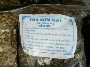 Trà sơn mật hồng sâm