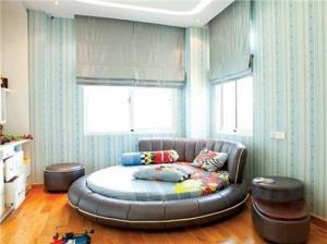 giường ngủ hình tròn phong cách hiện đại